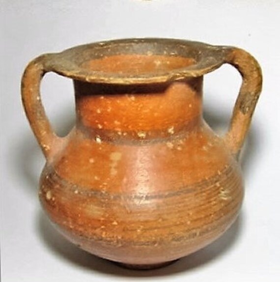 Cypriot Black on Red Ware Pottery Amphora 750600 BC