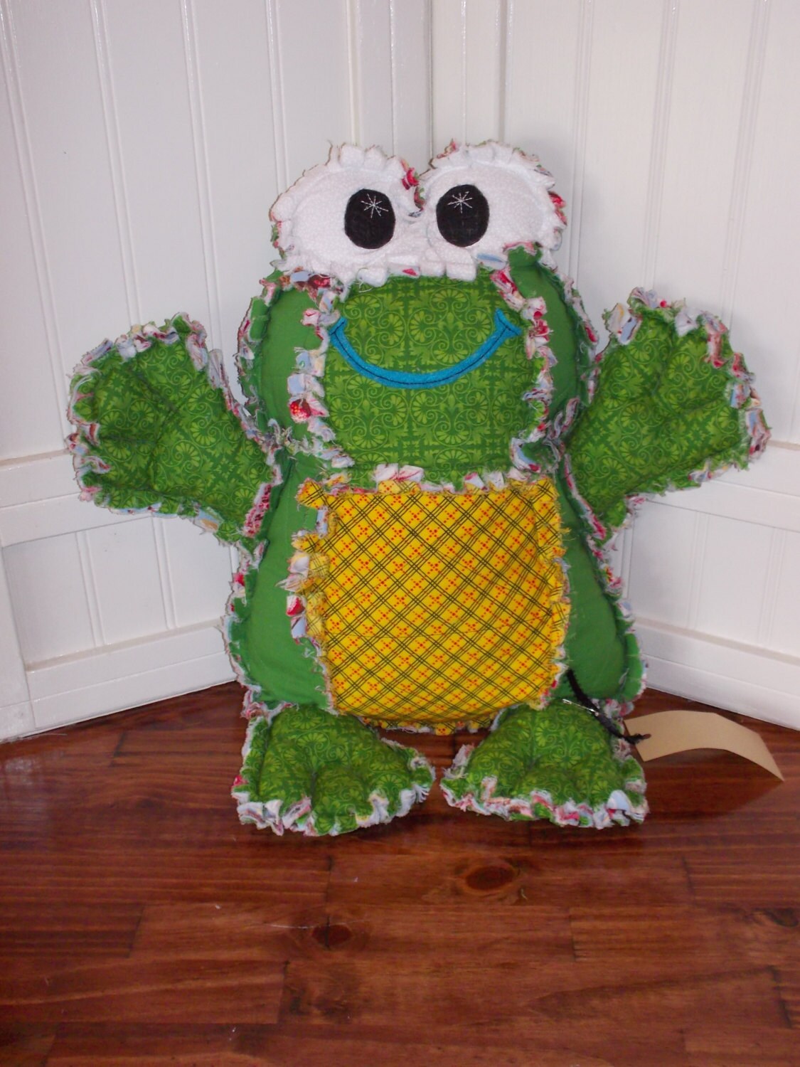 Frog Rag Pillow Pet by NiftyMamaDCrafts on Etsy