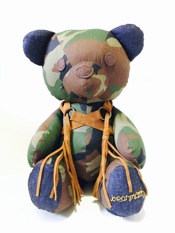 camo teddy bear