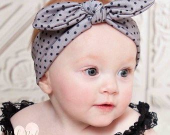 Baby Headbands,CHOOSE COLOR Girls Head wraps,Messy Bow Baby Head wraps, Jersey Headwraps,Big Bow Baby Headbands, Pink Baby Headband,Pink Bow