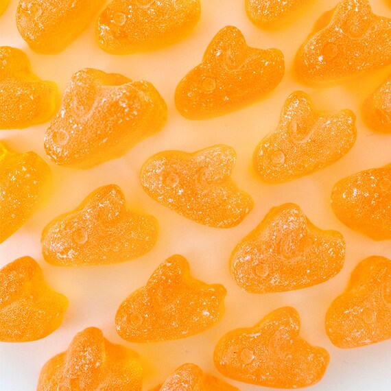 Peach Hard Candies Homemade BunnyShaped Peach Hard by pankobunny