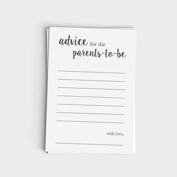 be for free parents printable to cards advice Advice Minimalist Modern Card to Gray for Parents Design Be