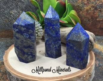 Lapis Lazuli Tower, Labradorite, Raw Lapis Lazuli Tower, Crystals, Minerals, Home Decor