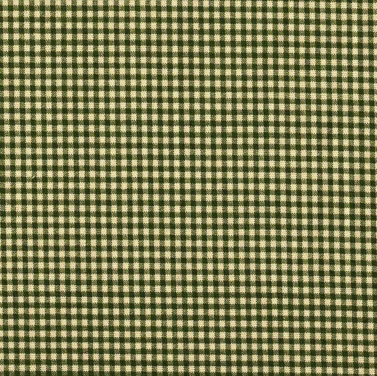 72 Round Tablecloth Sage Green Gingham Check Ticking by ctclOUTLET