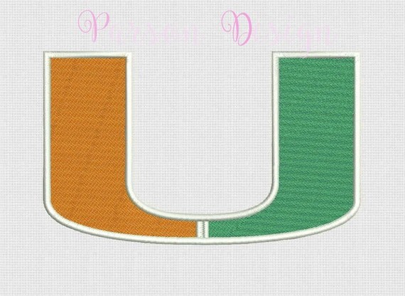 Miami hurricanes 8 size embroidery designs by parsondesign Miami hurricanes 8 size embroidery designs by parsondesign