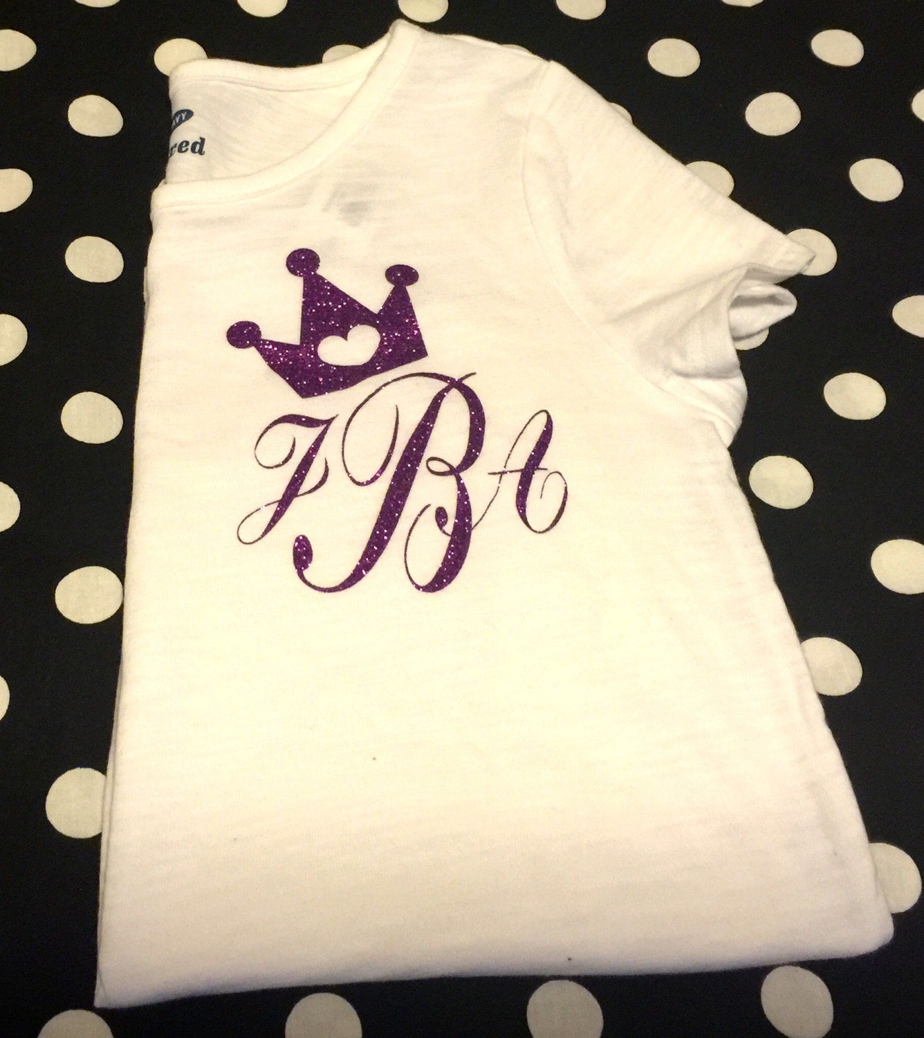 Toddler/Girls Monogram Shirt by VinylStickyKREATIONS on Etsy