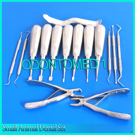 16 pieces Small Animal Dental kit with elevators by Odontomed2011