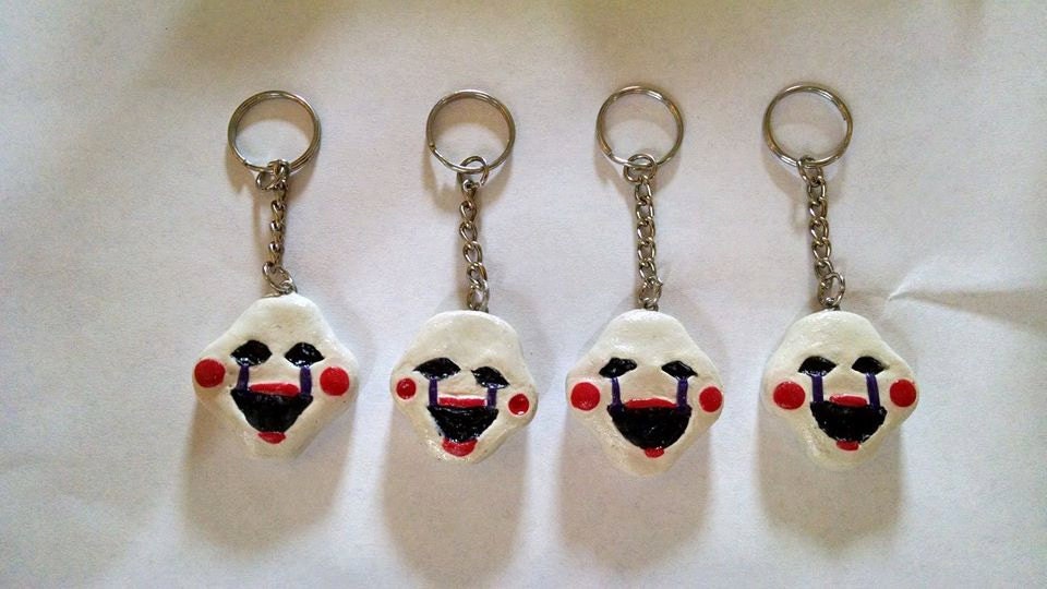 FNAF Replica Inspired Puppet Key Chains by CooksCreativeClay
