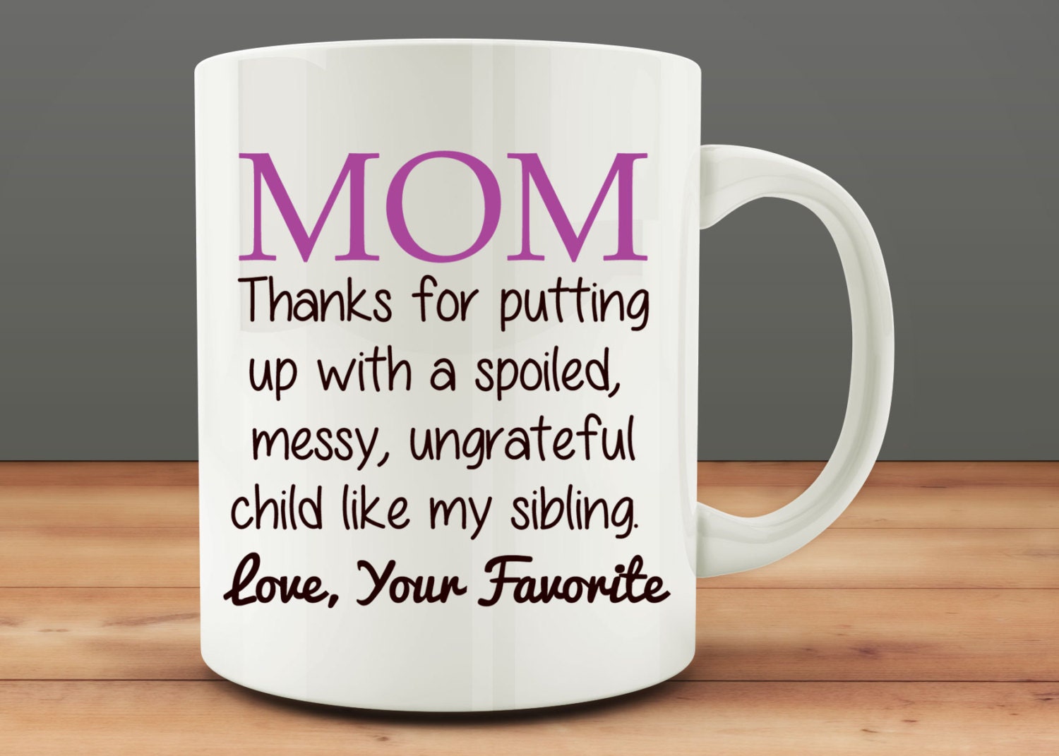 Mom coffee mug funny mom mug mothers day coffee mug by MugCountry