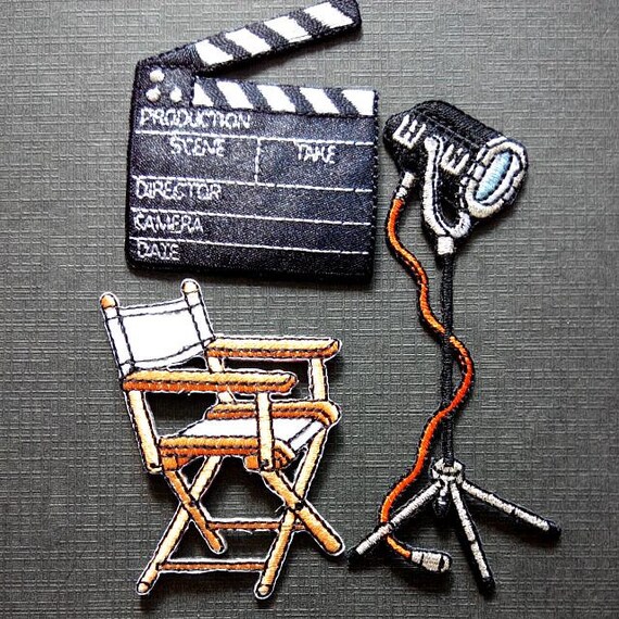Director Film Movie Scene Iron On Patch Set by bearemblems on Etsy