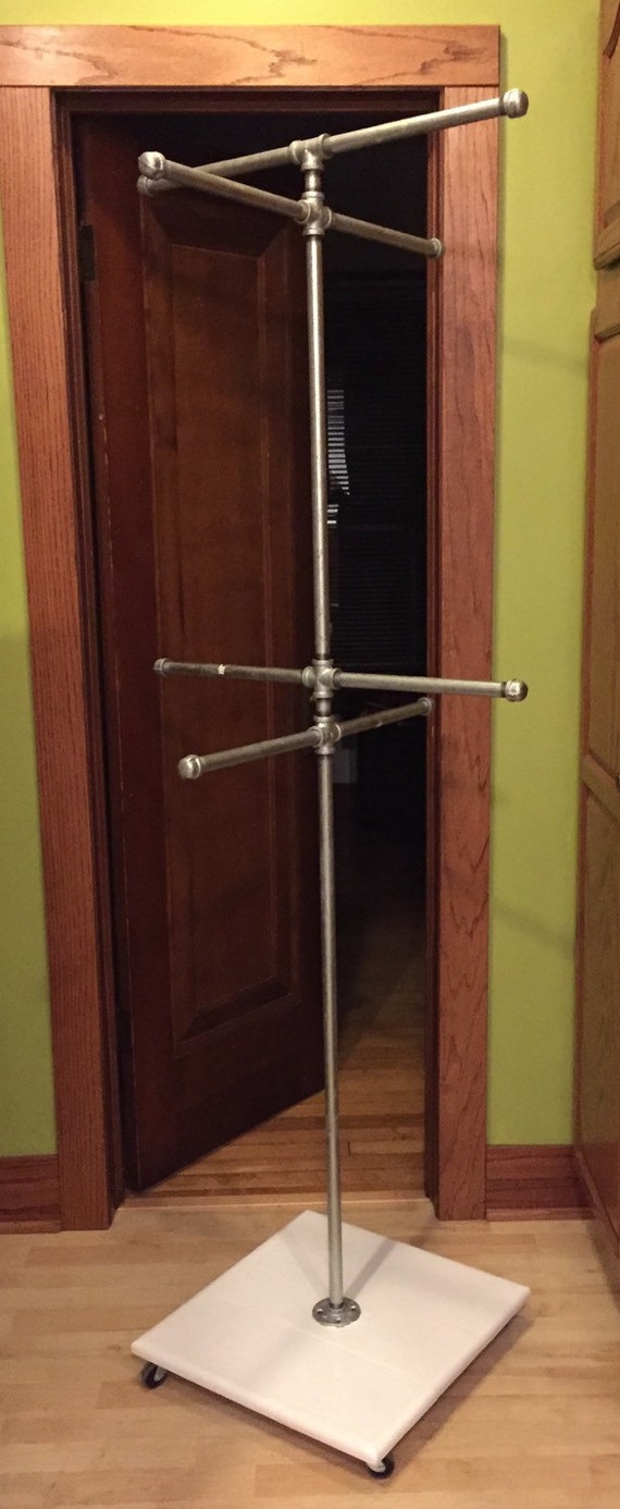 Industrial Clothing Rack Urban Clothing Rack by RusticButSmooth