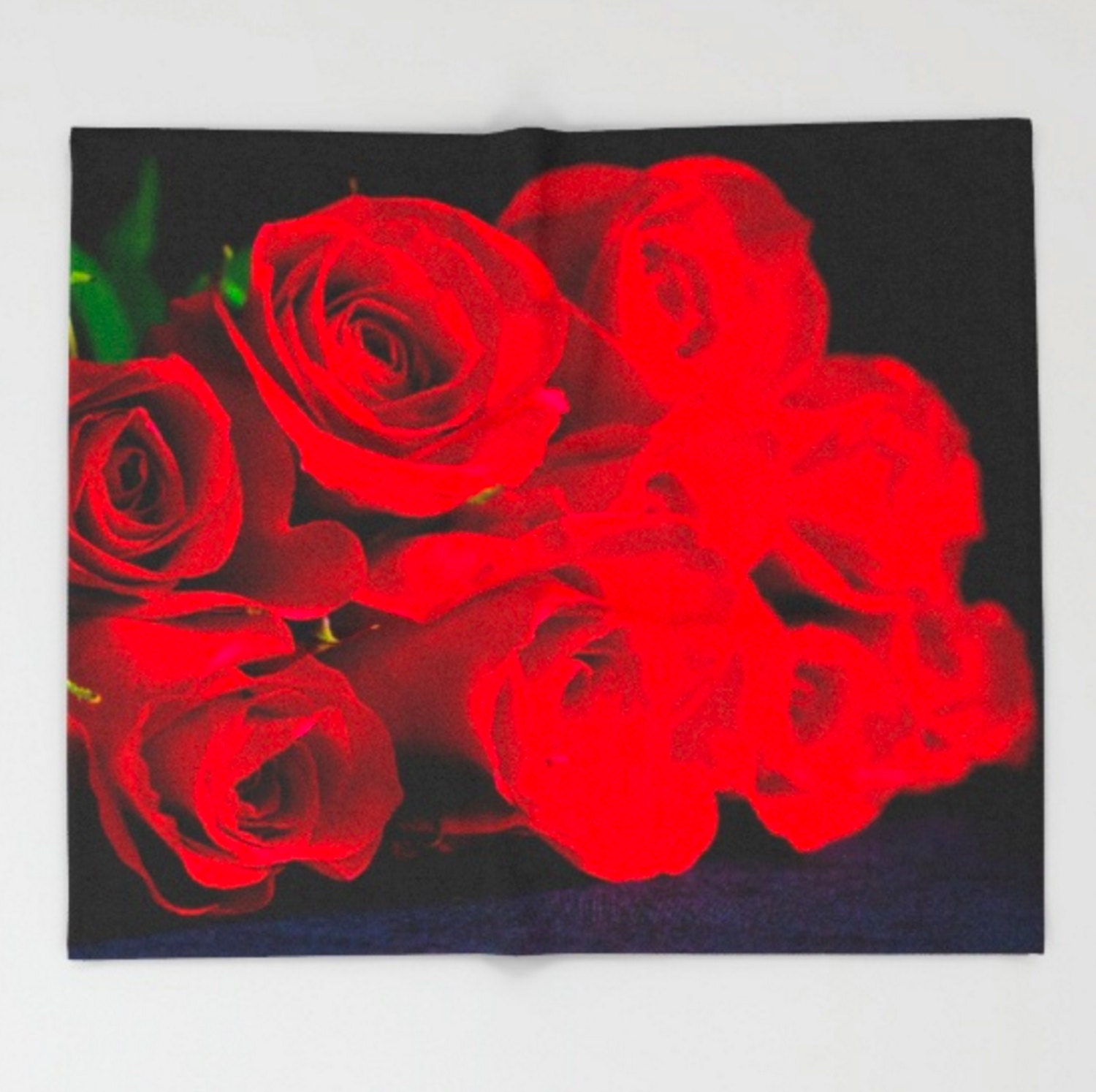 Red Roses Blanket Soft Fleece Blanket Floral Blanket