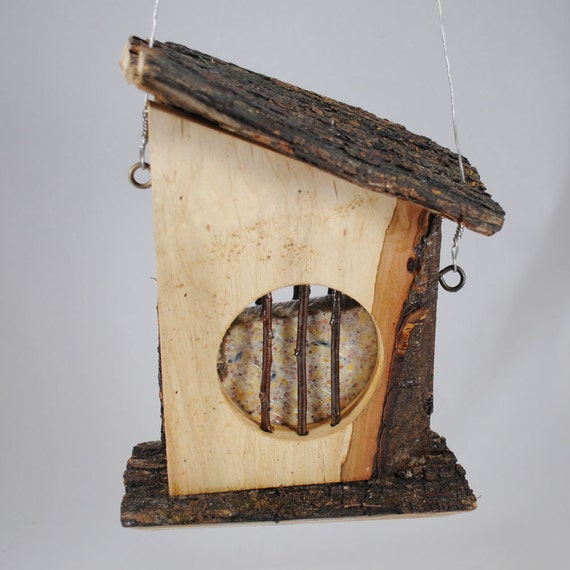 Suet Bird Feeder handmade from reclaimed wood