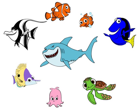 Download Finding Nemo SVG INSTANT Download Sea Life by bulgraphics ...