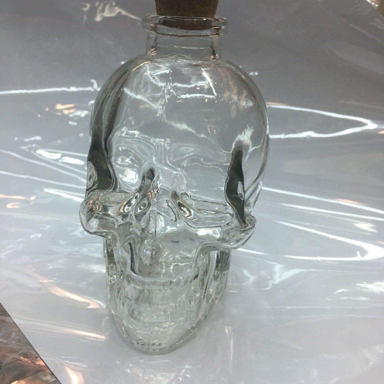 78x90x58mm glass crystal skull glass bottles glass skull jars
