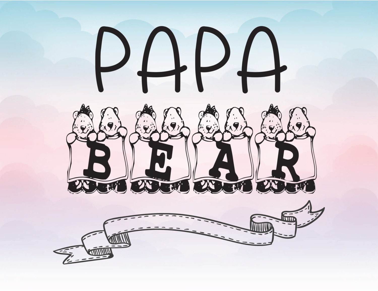 Download Papa bear download vector SVG EPS DXF customize file Bear