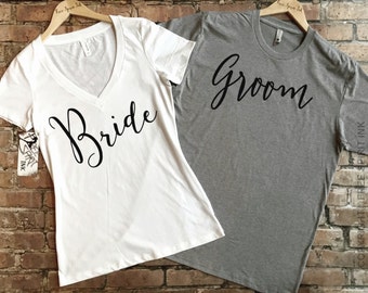 Bride and Groom Shirts. Wedding Shirts. Couples Shirts. Mr and Mrs Shirts. Wedding Gifts. Bride Shirt. Groom Shirt. Honeymoon Shirts