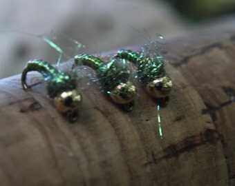 3-pack "The Ticket" fly, fly fishing flies, hand-tied flies, Trout flies, wet flies, nymph flies, Midge flies