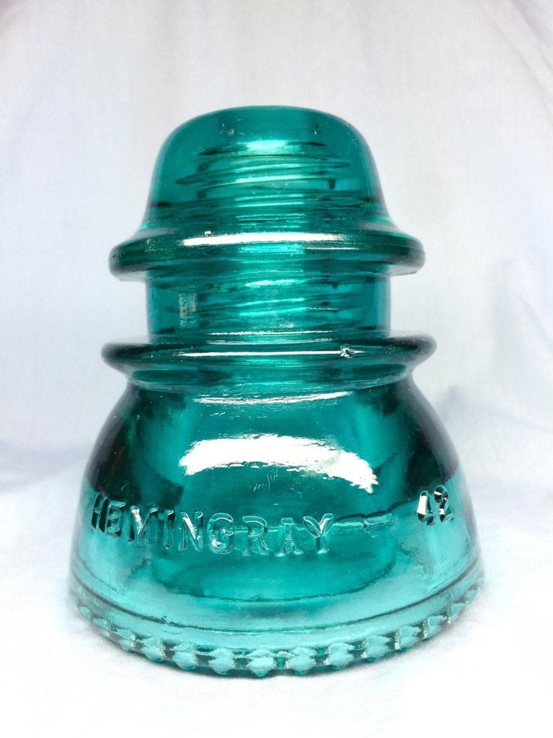 PreDrilled Hemingray 42 Glass Insulator DIY