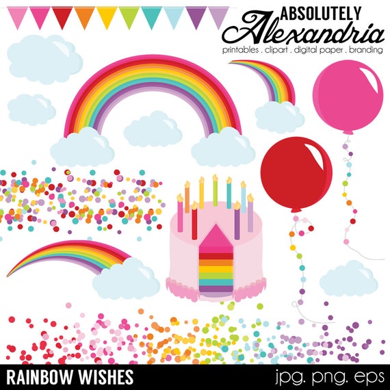 rainbow birthday clip art - photo #9