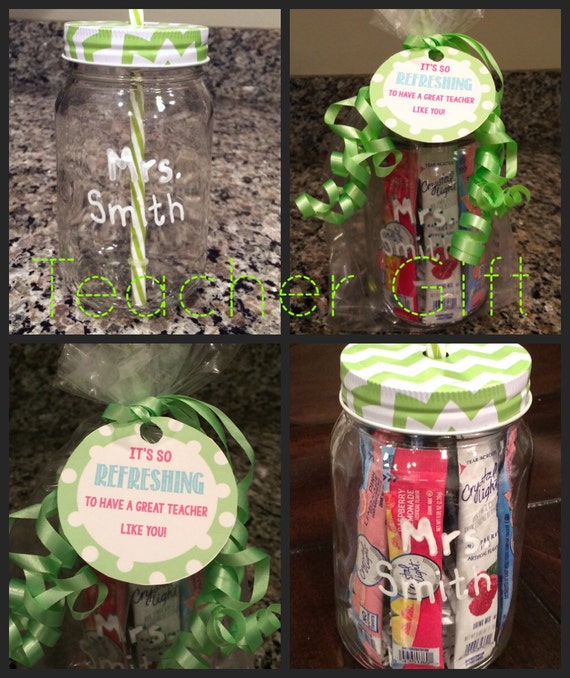 Teacher Gift/Drink Tumbler with Drink Packets/ Teacher