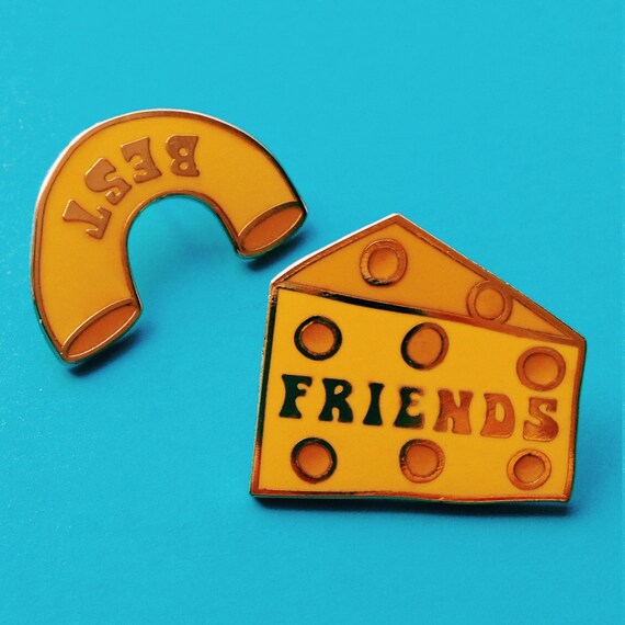 Mac & Cheese Best Friend 1 Hard Enamel Pin