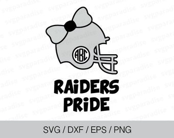 Football Raiders Team Svg, Football Helmet Svg, Svg, Eps, Dxf, Png use with Cricut & Silhouette