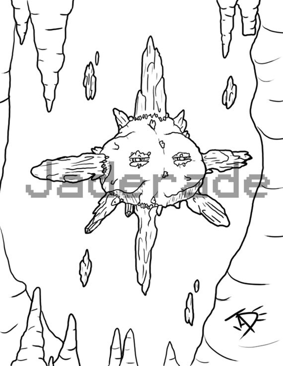 solrock coloring page pokemon