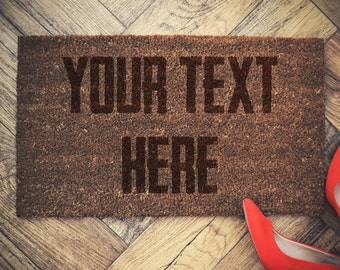 Personalized Door Mat Welcome doormat 60x40cm coconut Custom doormat
