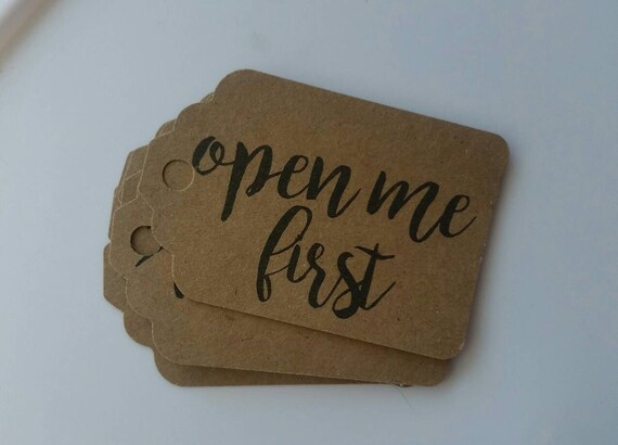 open me first gift tags by themimosamarket on Etsy