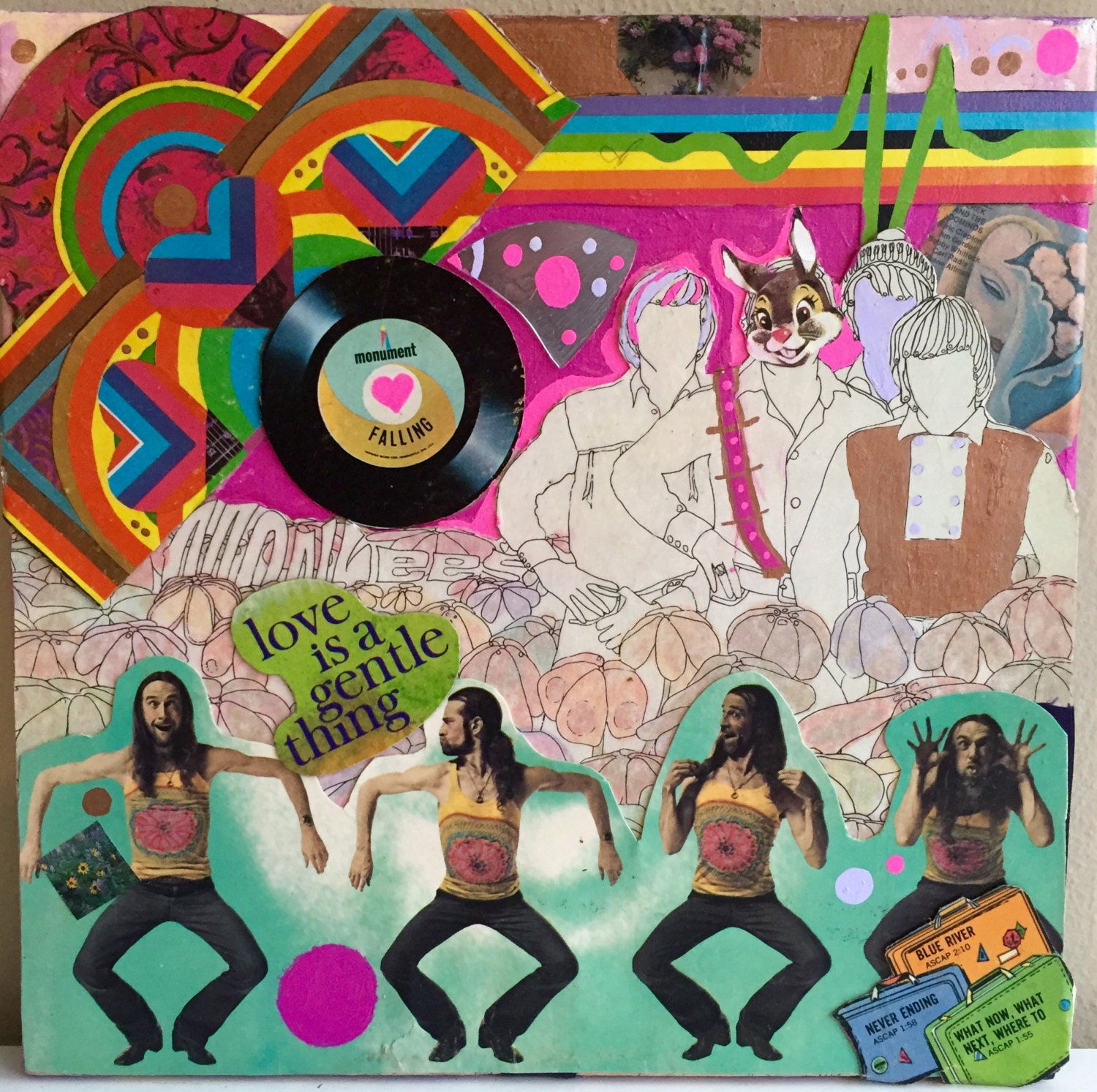 Vinyl Record Collage by SunnySnails on Etsy