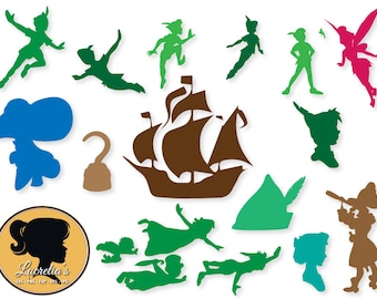 Peter Pan svg, Peter Pan Clipart, Peter Pan digital download, dxf files, svg files, svg files for silhouette, svg files for cricut, vector