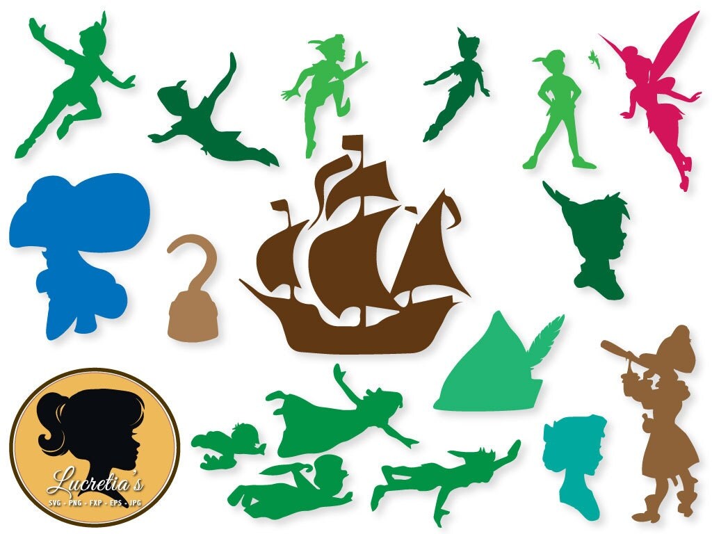 Peter Pan svg Peter Pan Clipart Peter Pan digital download