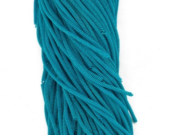 French Metallic Stiff Copper Bullion For Embroidery Work - 100 Gram Packet - Sea Blue in color