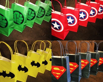 Superhero Party Gift/ Favor Bags
