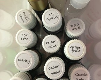 Young living labels | Etsy
