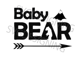 Baby Bear svg, png, dxf