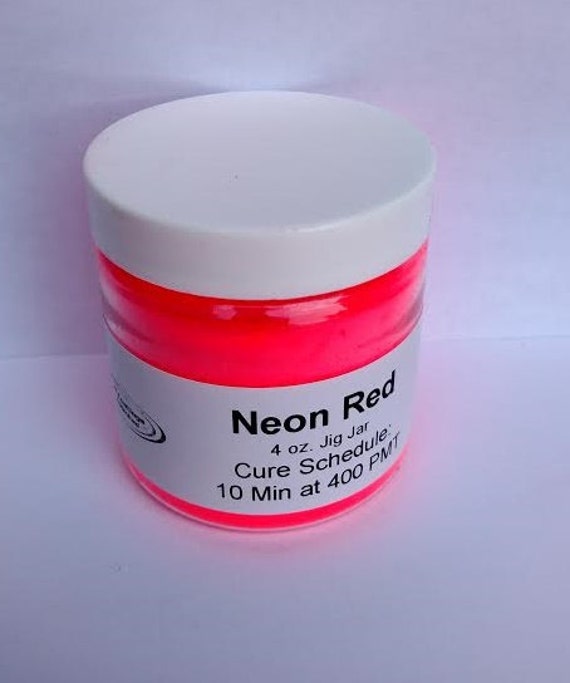 Neon Red Powder Coating Powder Small Jar Jig Jar 4 Ounce