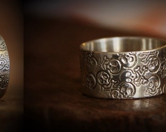 Anello Argento 925 Massiccio Empress Fatto A Mano, Senza Nichel, Tutti I Numeri