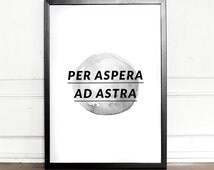 Unique per aspera ad astra related items | Etsy