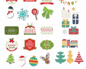Christmas Stickers,Christmas Decoration,Digital Planner,ECLP Planner,Holliday Stickers,Instant Download,Planner Stickers,Printable Stickers