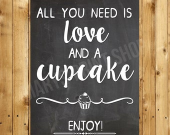 Download All you need is love and a cupcake wedding decor. Candy bar