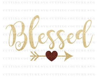 Thanksgiving Svg Cutting File Blessed Svg Fall Svg Cutting File Silhouette Cutting File Cricut Cutting File SVG DXF PNG Files Included