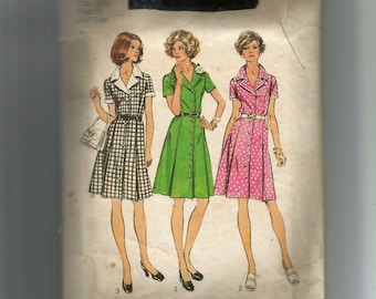 Simplicity Misses' Shirtdress in Half-Size Pattern 6157