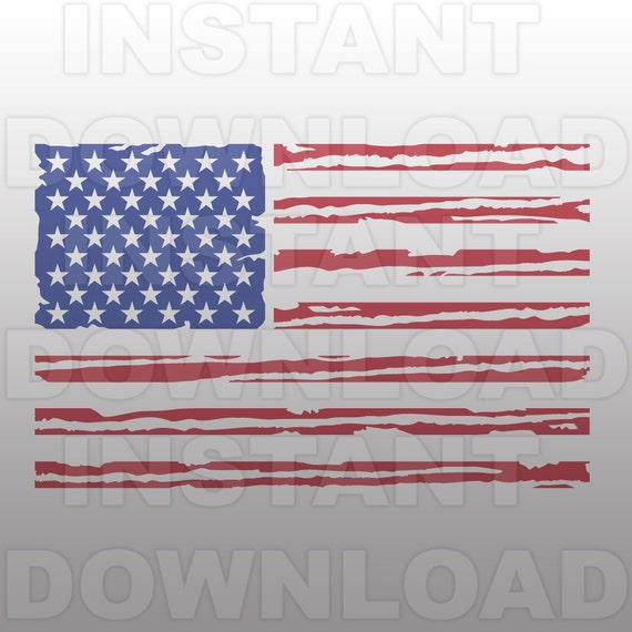 Download Distressed American Flag SVG,USA Flag SVG File-Cutting ...