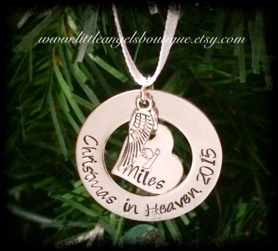 christmas in heaven 1 4 ornament personalized custom christmas in heaven 1 4 ornament personalized custom