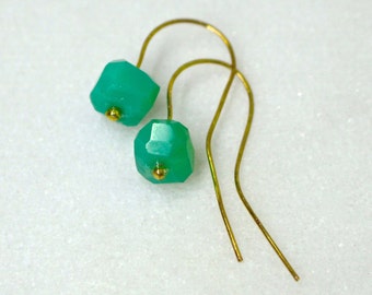 AAA Australian Chrysoprase Nugget Earrings......