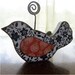 RESERVED Recipe Holder, Memo,Photo Holder Decoupaged Wood Holder - Home, Office, Kitchen Organizer, Upcycled Bird READY To SHIP