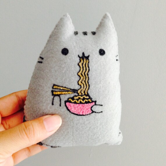 ramen pusheen plush