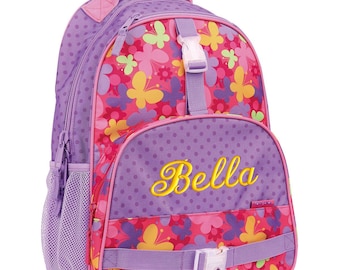 Personalized Backpack Butterfly, Stephen Joseph Bookbag, Monogrammed, Elementary school backpack